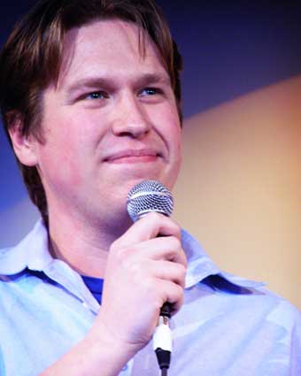 Pete Holmes and a slew of other top stand-ups celebrate the new home of weekly show Now We're Talking