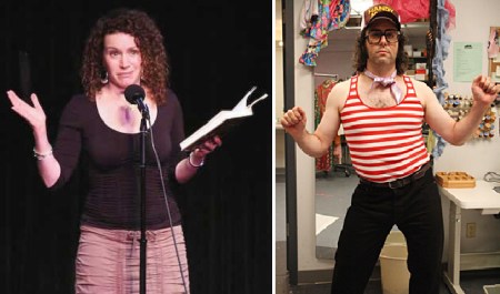 Susie Essman and Judah Friedlander