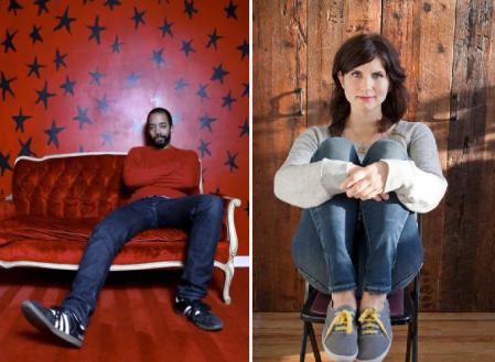 Wyatt Cenac and Brooke Van Poppelen