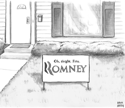The New Yorker - Romney The New Yorker - Mitt Romney Cartoon