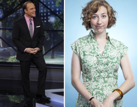 Tom Papa and Kristen Schaal