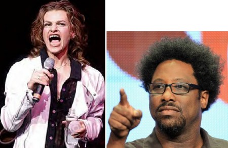 Sandra Bernhard and W Kamau Bell