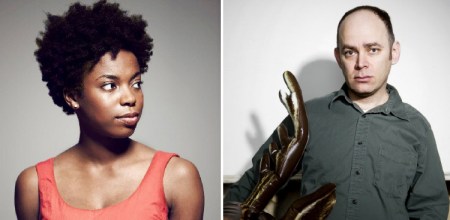 Sasheer Zamata and Todd Barry