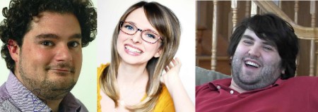 Bobby Moynihan, Morgan Grace Jarrett, and John Gemberling