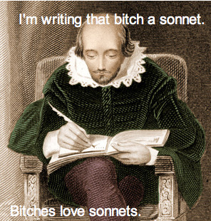 Shakespeare Sonnet to Bitches