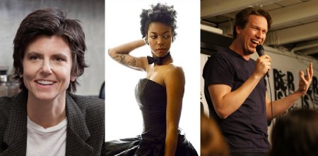 Tig Notaro, Sasheer Zamata, and Pete Holmes