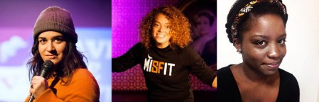 Sabrina Jalees, Michelle Wolf, and Charla Lauriston