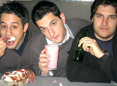 Gil Ozeri, Adam Pally, and Ben Schwartz