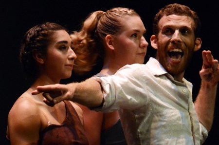 Ezra LeBank, Taylor Casas, and Cynthia Price in "Flight"