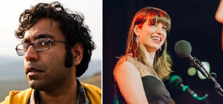 Hari Kondabolu and Ophira Eisenberg