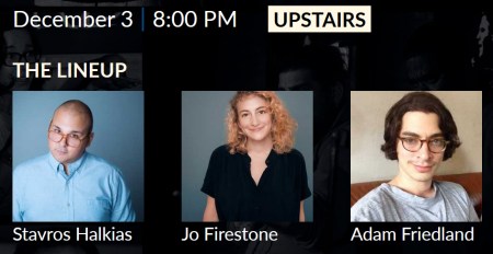 Jo Firestone, Adam Friedland, and Stavros Halkias: