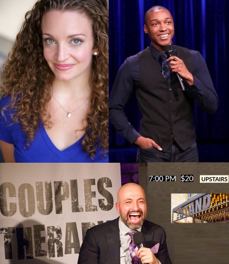 Kat Radley , Josh Johnson, and Rahmein Mostafavi: "Couples Therapy: A Comedy Show"