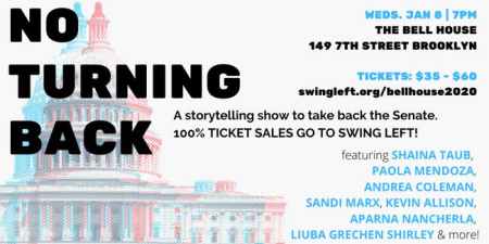 No Turning Back: A Storytelling Show to Flip the Senate